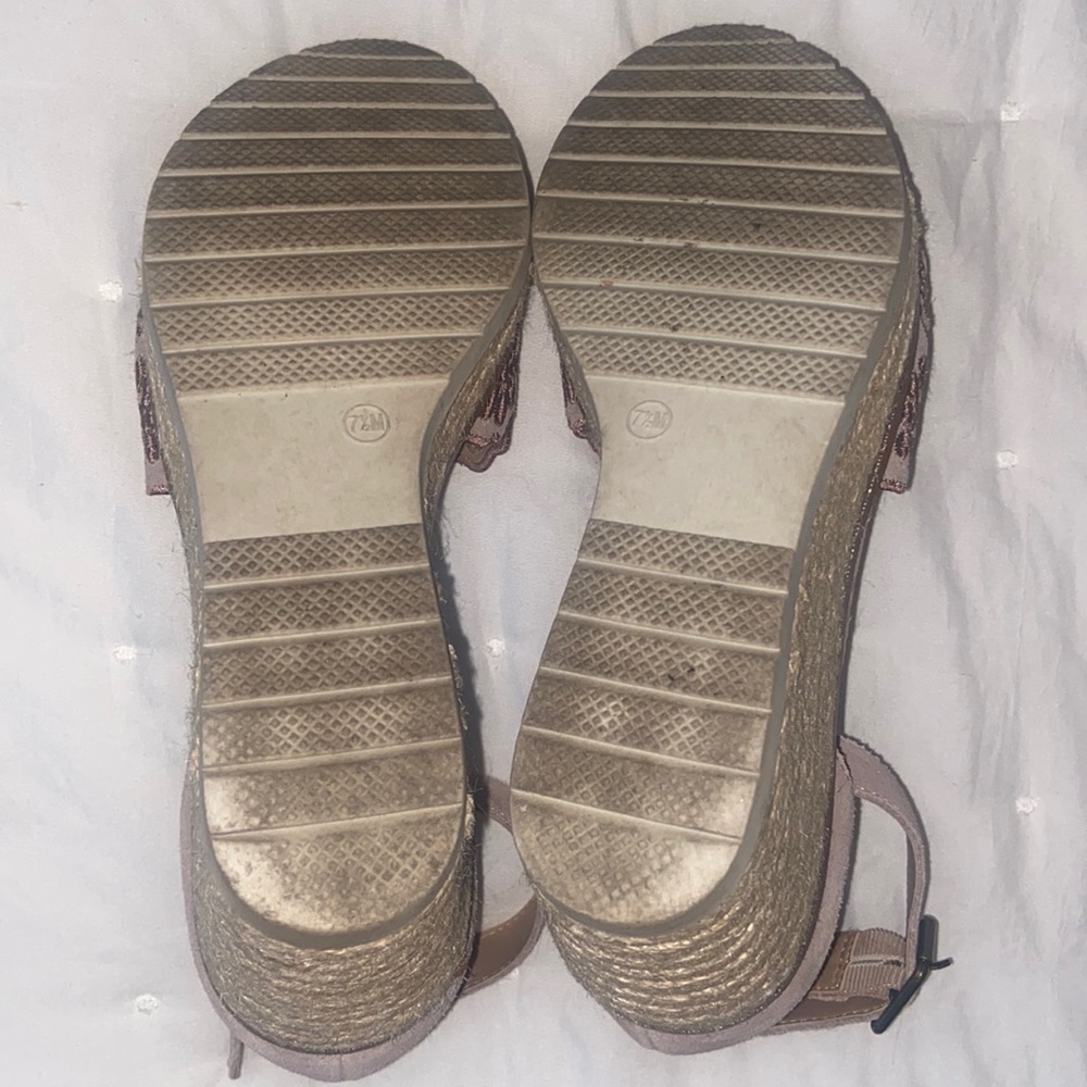 Mauve Espadrille Wedge - Picture 6 of 6